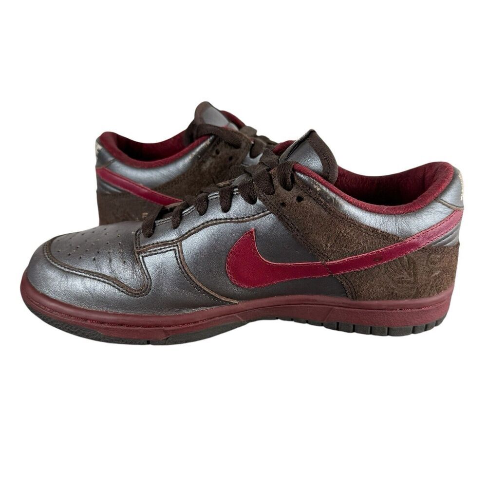 Nike‎ Dunk Low Dark Cinder Red Women Size 6 309324-261 SB Skate Released 2006 - Picture 3 of 16